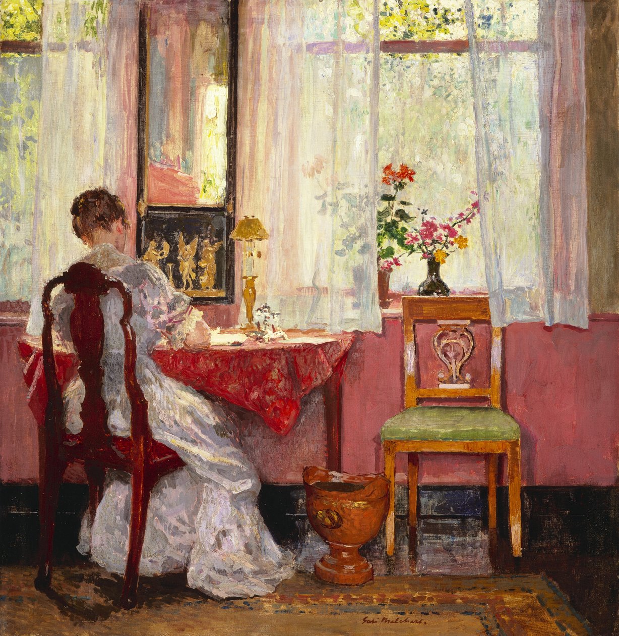 写作，c.1905-1909 作者 朱利叶斯·加里·梅尔彻斯