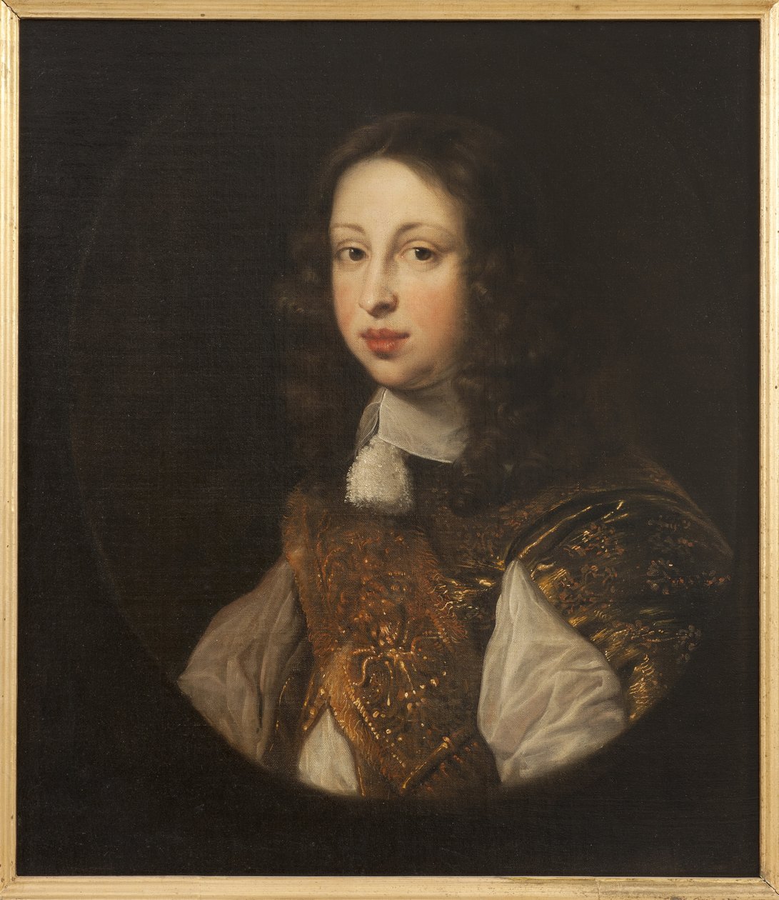 Le prince heritier Johann Georg von Schleswig Holstein Gottorp - 约翰-乔治（1638-1655）的肖像，他是Holstein-Gottorp的王位继承人，由Ovens, Jurgen (Jurriaen) (1623-1678)创作。布面油画。尺寸：68x59厘米。斯德哥尔摩国家博物馆 作者 于尔根烤箱