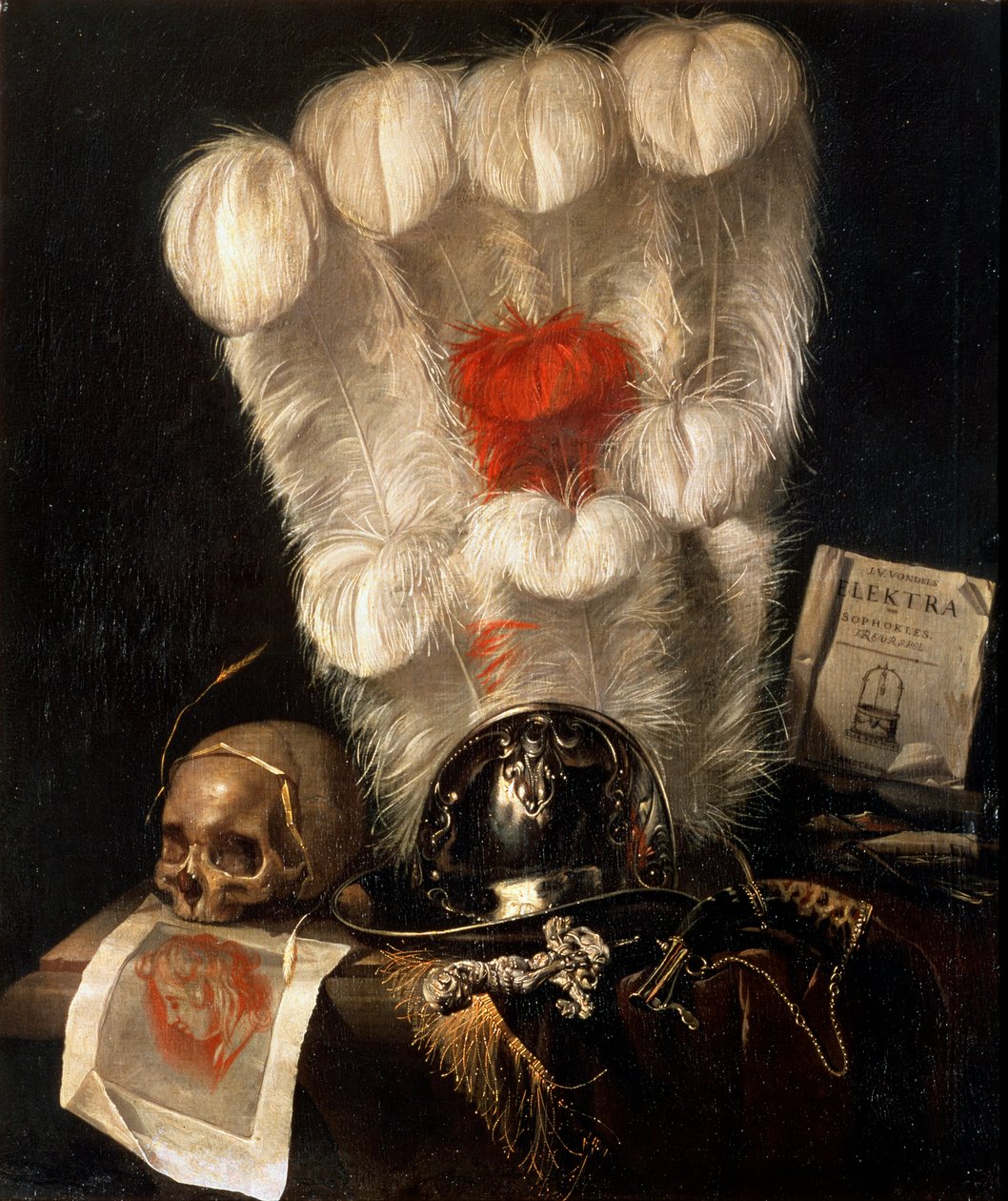 Vanitas》，17世纪。   作者 朱丽安·范·斯特里克