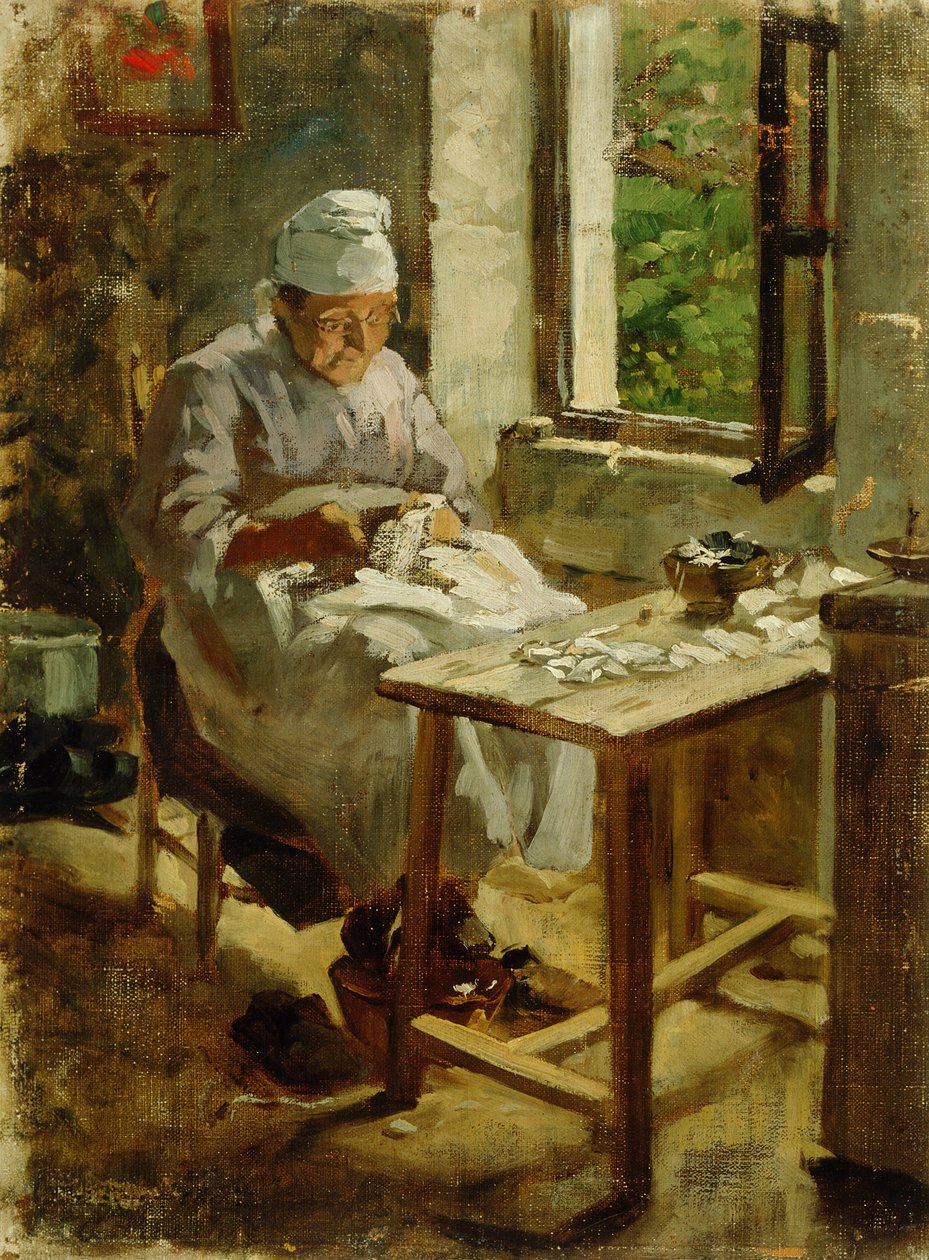 老母亲裁缝 作者 尤里（JurijŠubic）