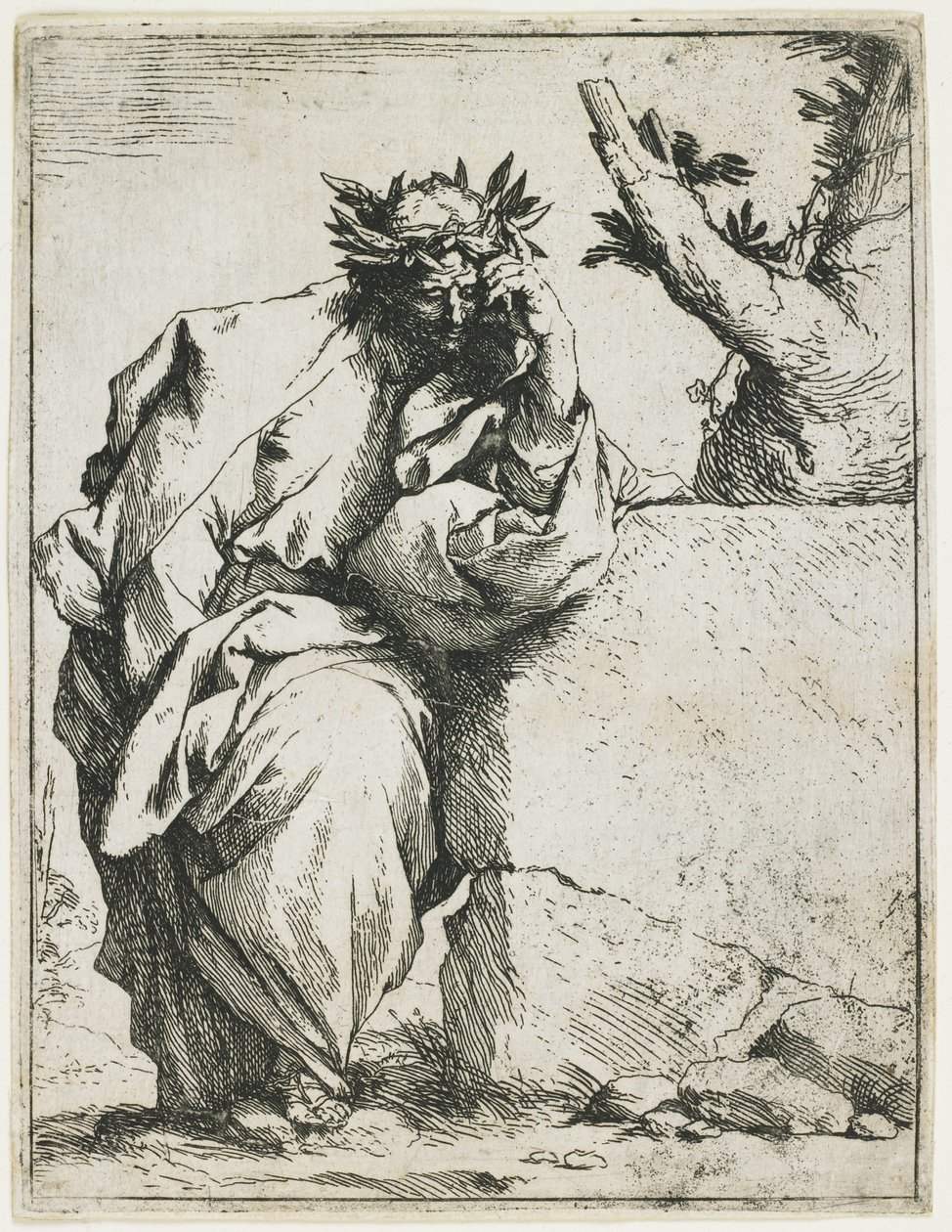 诗人，c。 1620年至1621年 作者 朱塞佩·德·里贝拉