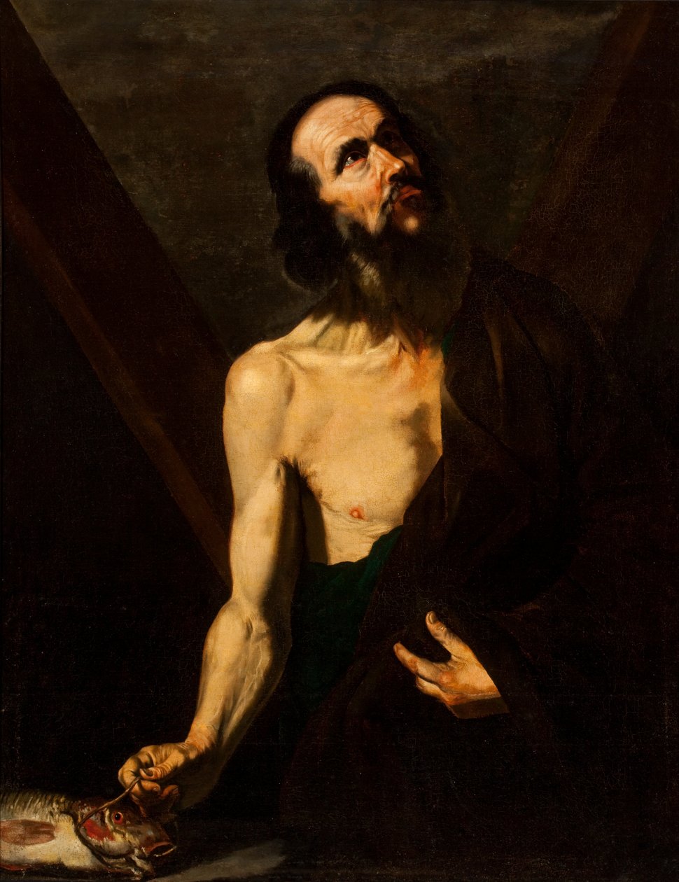 圣安德鲁（布面油画） 作者 Jusepe de (attr.to) Ribera