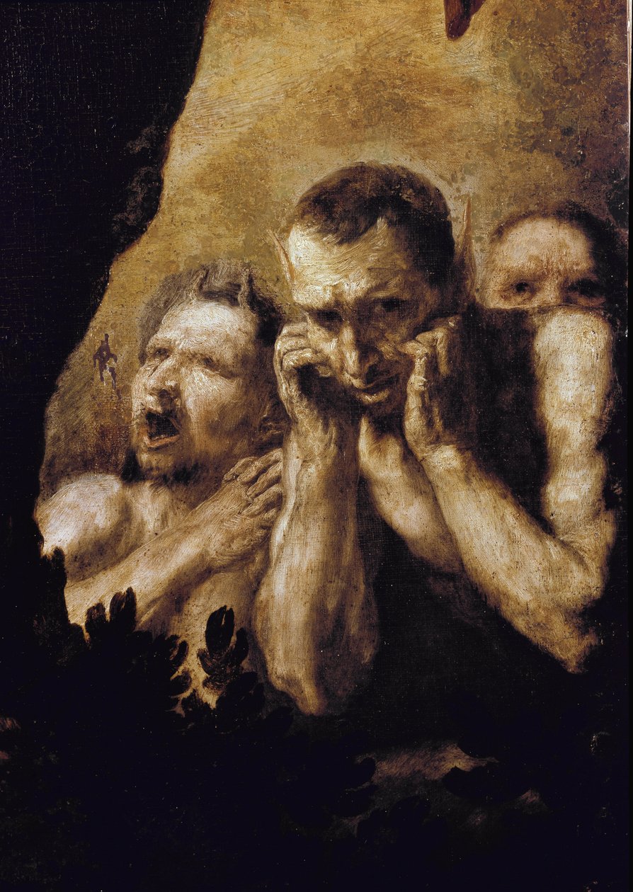 Apollo and Marsyas Apollo, after winning the challenge against Marsyas, have him peel and then throw him into a cave. (detail). Painting by Jose de Ribera dit lo Spagnoletto (1591-1652) 作者 朱塞佩·德·里贝拉