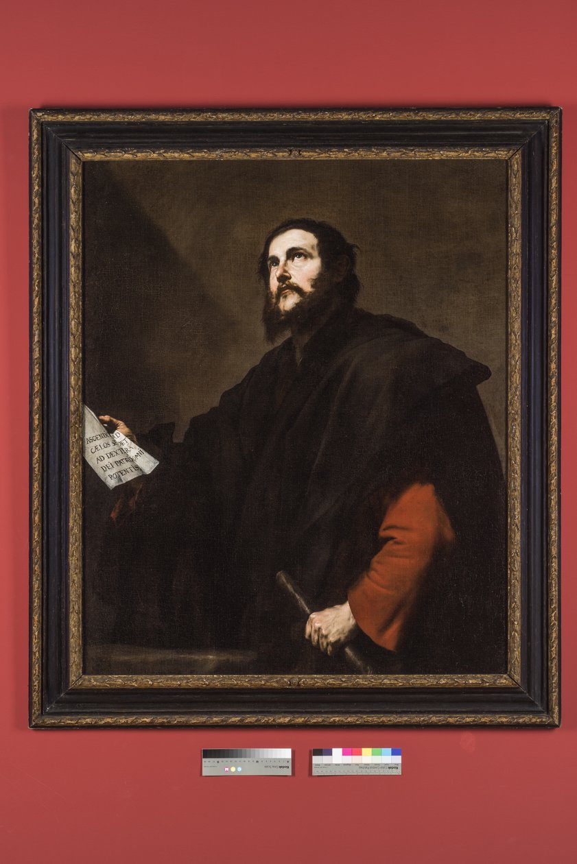 圣巴塞洛缪（Saint Bartholomew），约1632年（布面油画） 作者 朱塞佩·德·里贝拉