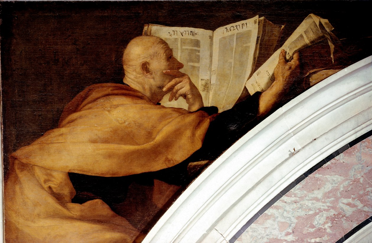 Jusepe de Ribera dit lo Spagnoletto (1591-1652) 1638-1643 Dim.265x235 cm 那不勒斯，Certosa di San Martino 的 The Prophete Joel 绘画 作者 朱塞佩·德·里贝拉