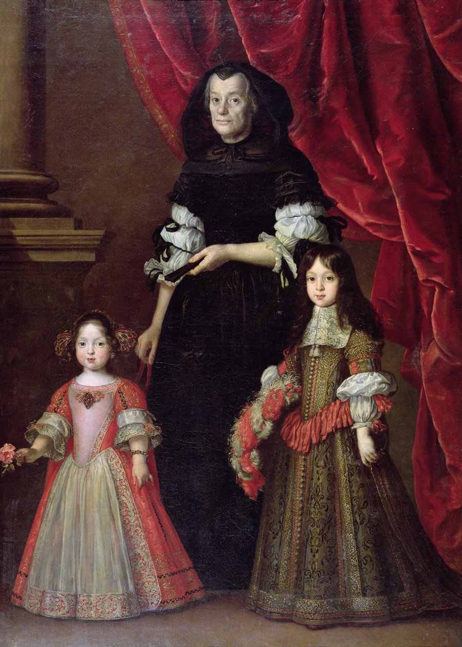 Ferdinando II（1610-70）托斯卡纳大公和Maria Ludovica de&39;Medici与政府 作者 Justus Sustermans