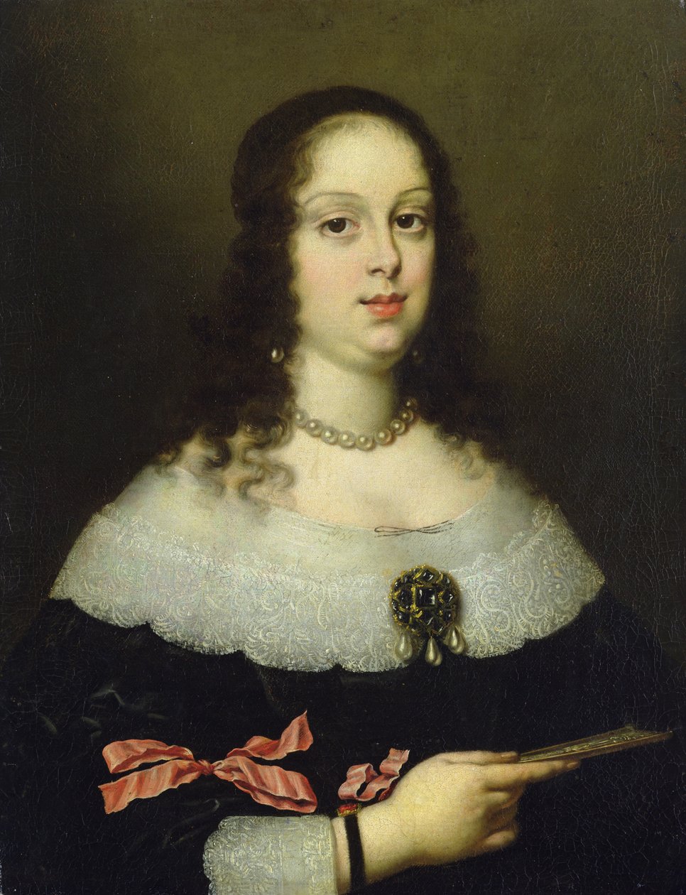 维多利亚德拉罗维尔（1622-95），托斯卡纳大公爵夫人的肖像 作者 Justus Sustermans