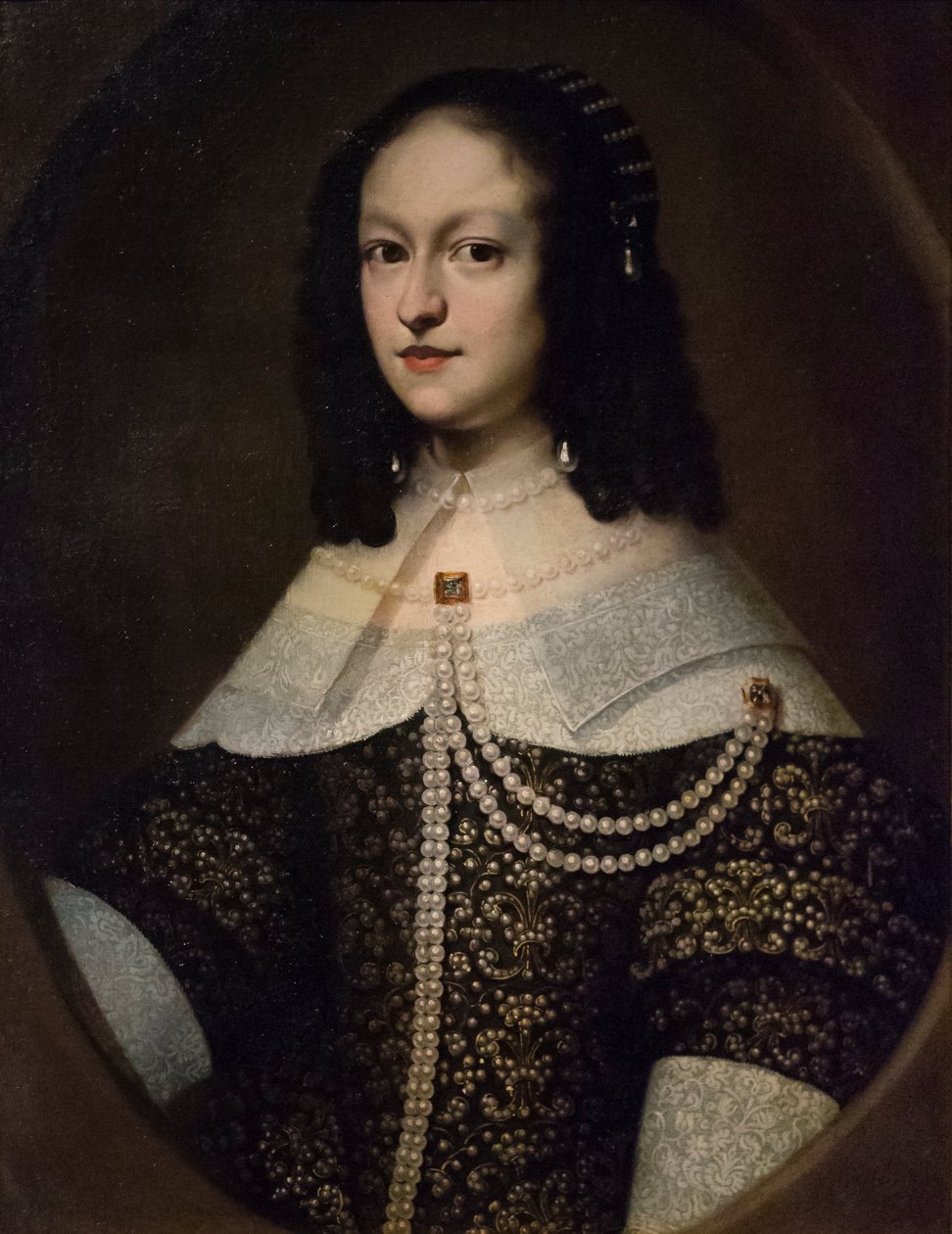 玛格丽塔-德-美第奇肖像，约 1649-50 年（布面油画） 作者 Justus Sustermans (工作室)