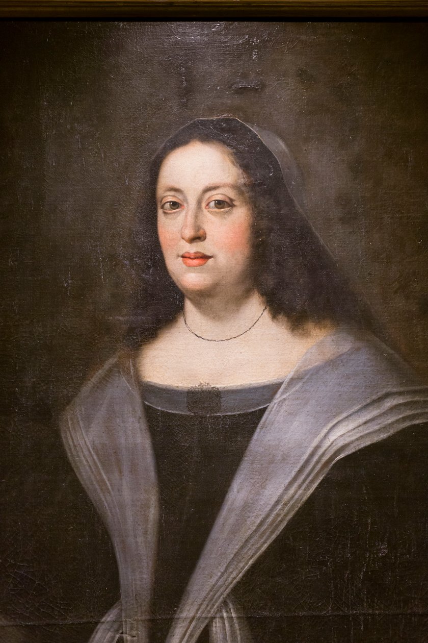 玛格丽塔-德-美第奇肖像》，细节，约 1649-50 年（布面油画） 作者 Justus Sustermans (工作室)