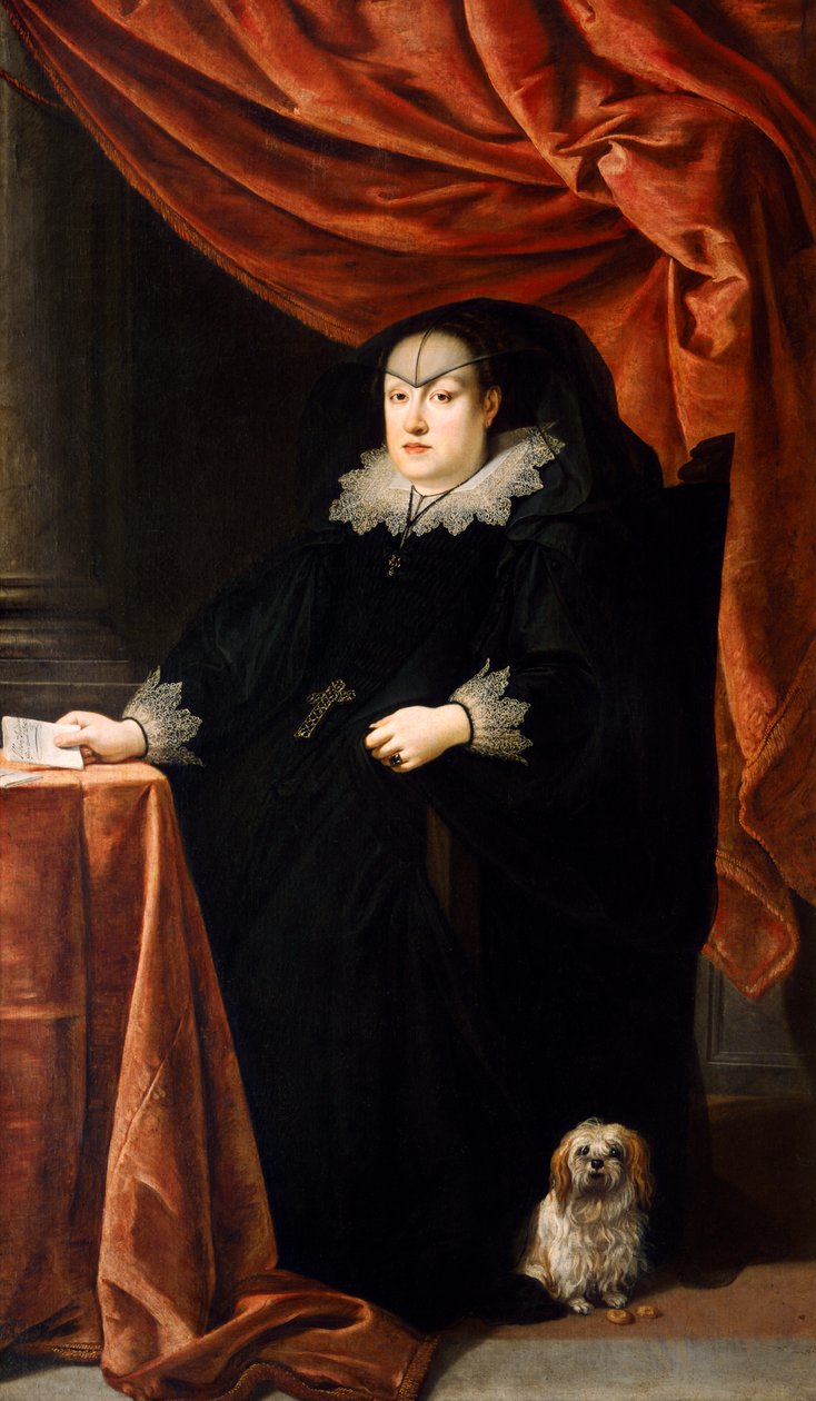 奥地利的玛丽亚-玛德莱娜，约 1621 年（布面油画） 作者 Justus Sustermans