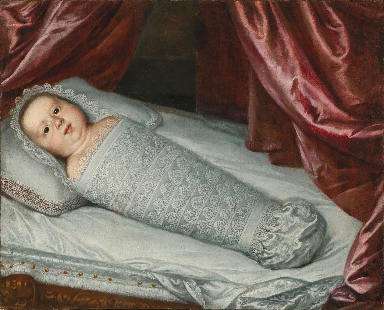 科西莫三世-德-美第奇1642-1723年的婴儿画像，约1642年。 作者 Justus Sustermans
