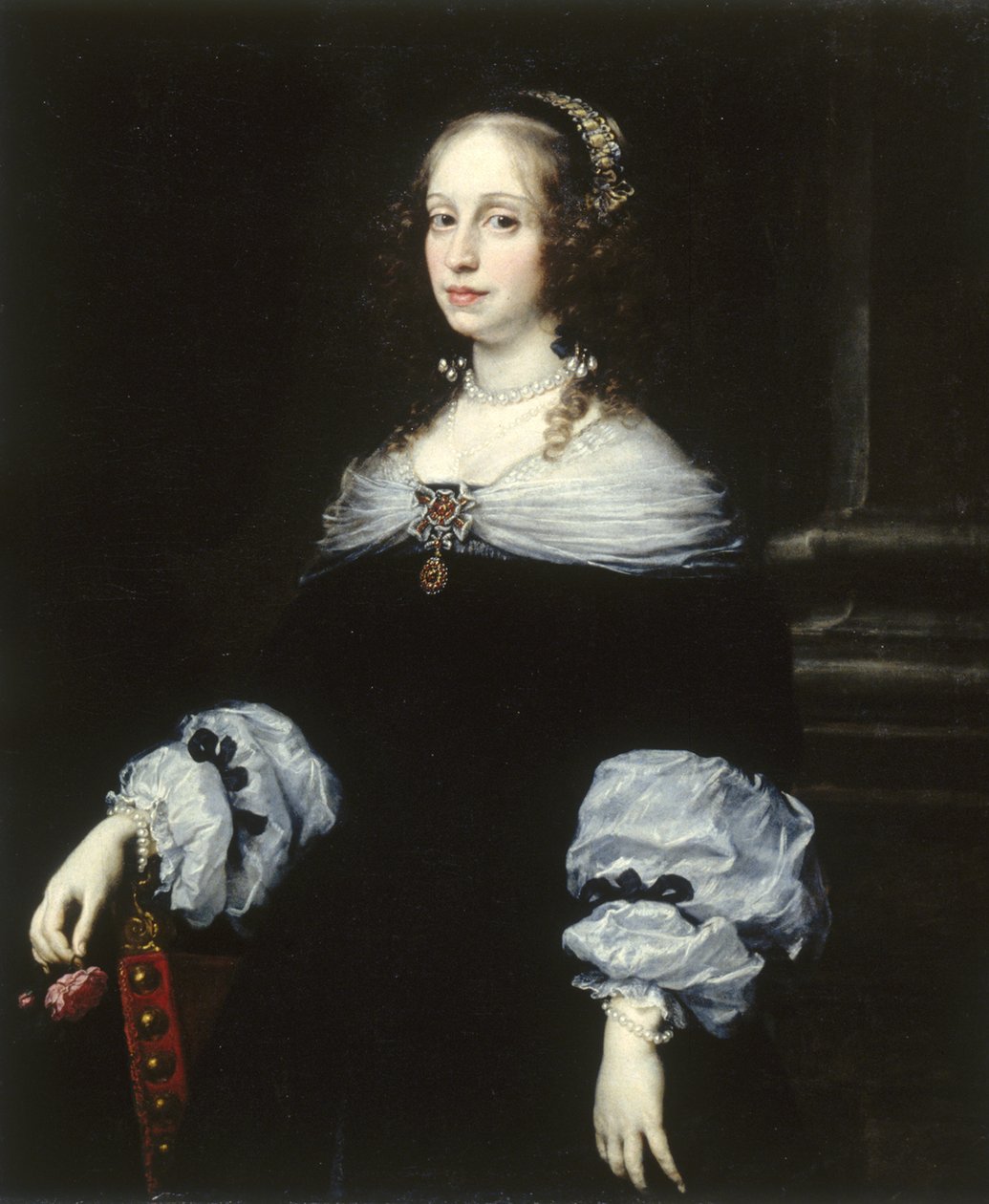 1654年伯爵夫人Teresa Dudley di Carpegna的肖像 作者 Justus Sustermans