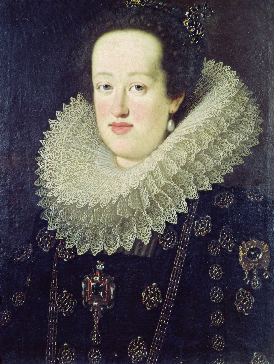 Eleonora de Gonzaga曼图亚（1598-1655）1622-55的肖像 作者 Justus Sustermans