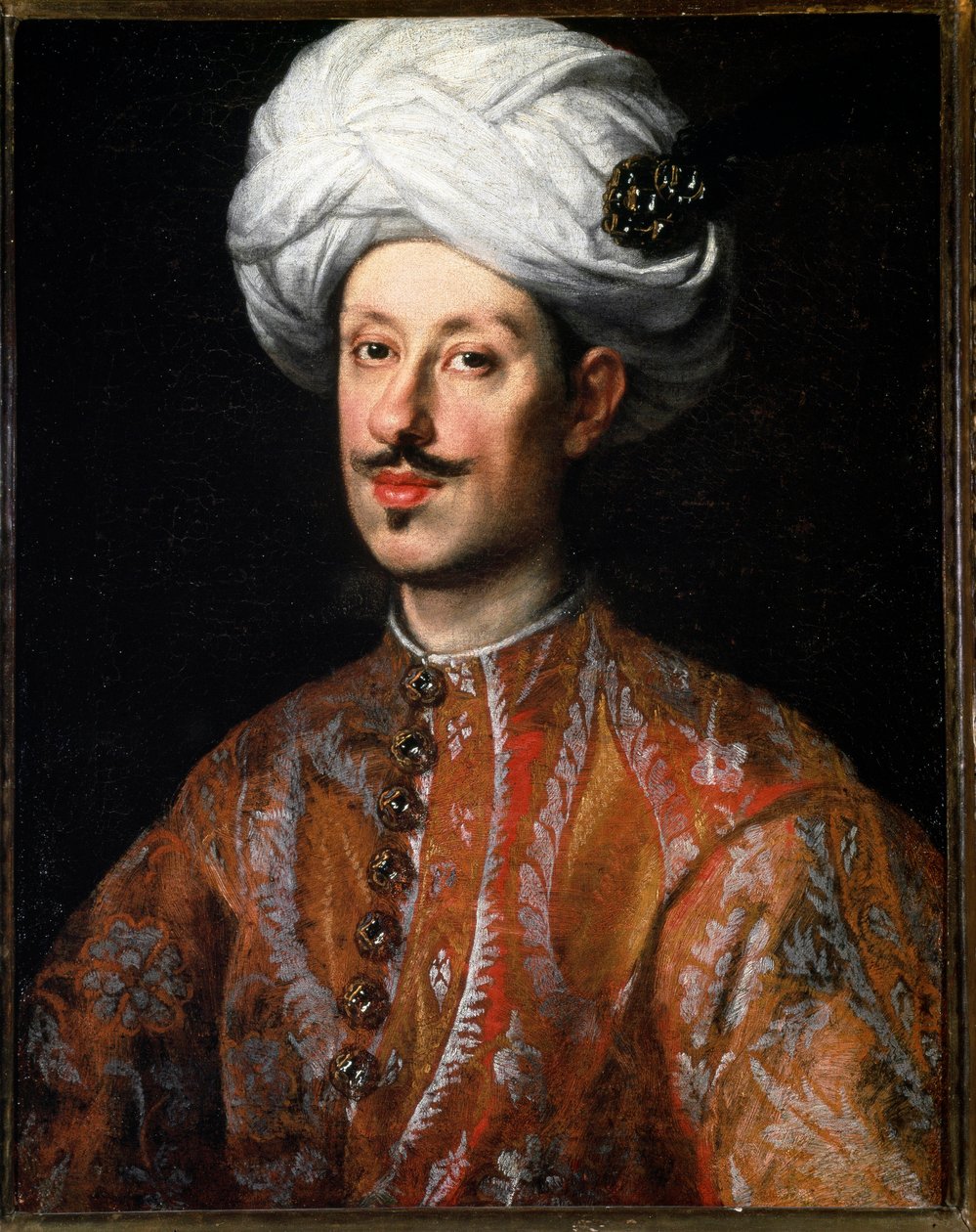 2 费迪南德·德·美第奇 (Ferdinand de Medicis 2) (1610-1670) 穿着东方服装的肖像 仅萨斯特曼斯 (1597-1681) 绘画 17 世纪佛罗伦萨，皮蒂宫 作者 Justus Sustermans