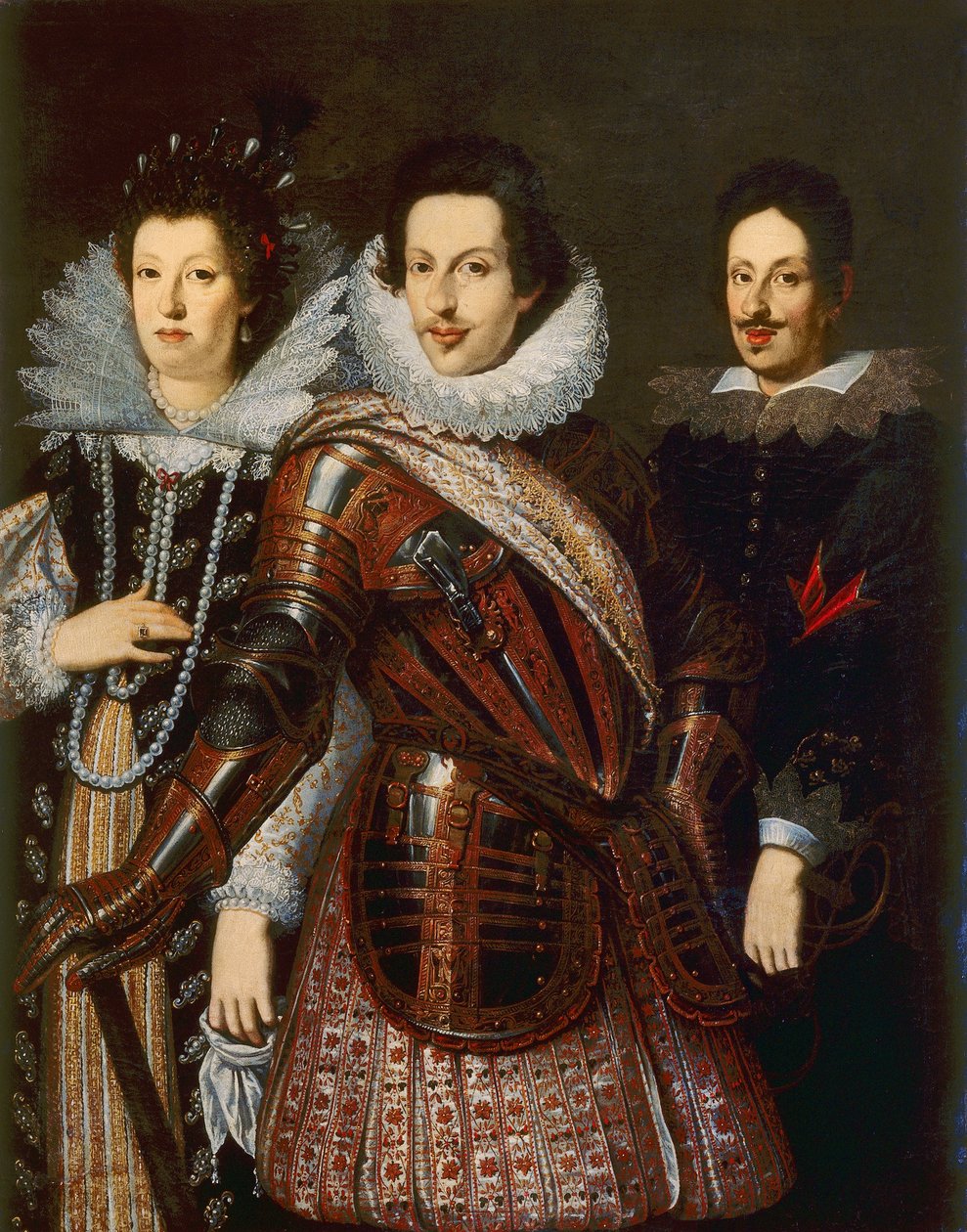奥地利的Marie Madeleine，Cosimo II和Medici的费迪南德二世的肖像，c.1640 作者 Justus Sustermans