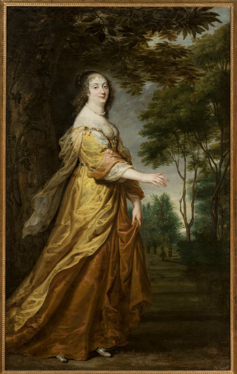 Louise Marie de Gonzague Nevers (Marie Louise de Gonzague or de Mantoue)，波兰女王 - 波兰女王 Marie Louise Gonzaga (1611-1667) 的肖像，Egmont, Justus van (1601-1674) (Juste d