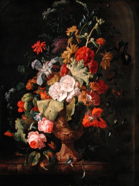 花瓶（布面油画 作者 Justus van Huysum