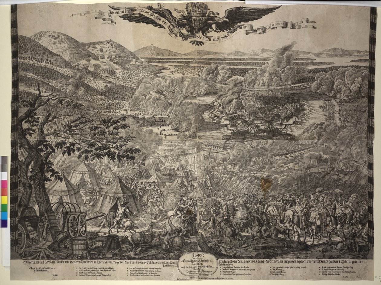 1683 年维也纳土耳其围城战（印刷品） 作者 贾斯图斯·范·丹·尼普特