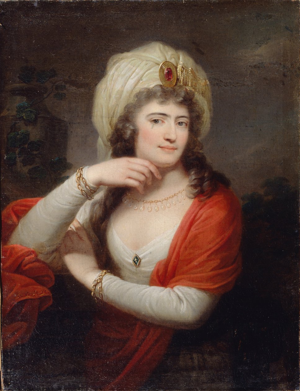 凯瑟琳二世的侍女Aleksandra Branicka 1754-1838的肖像，1793年 作者 约瑟夫·格拉西