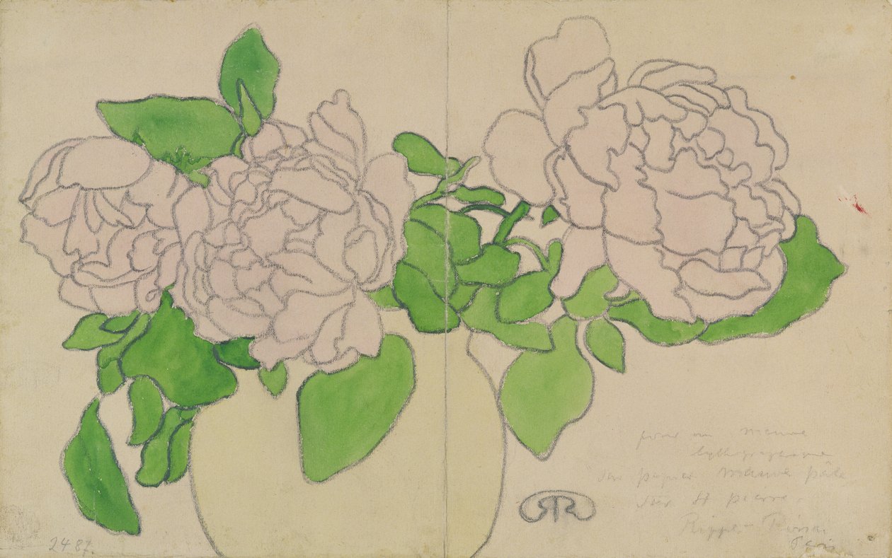 Chrysanthemums，c.1900 作者 约瑟夫·里普尔·罗奈