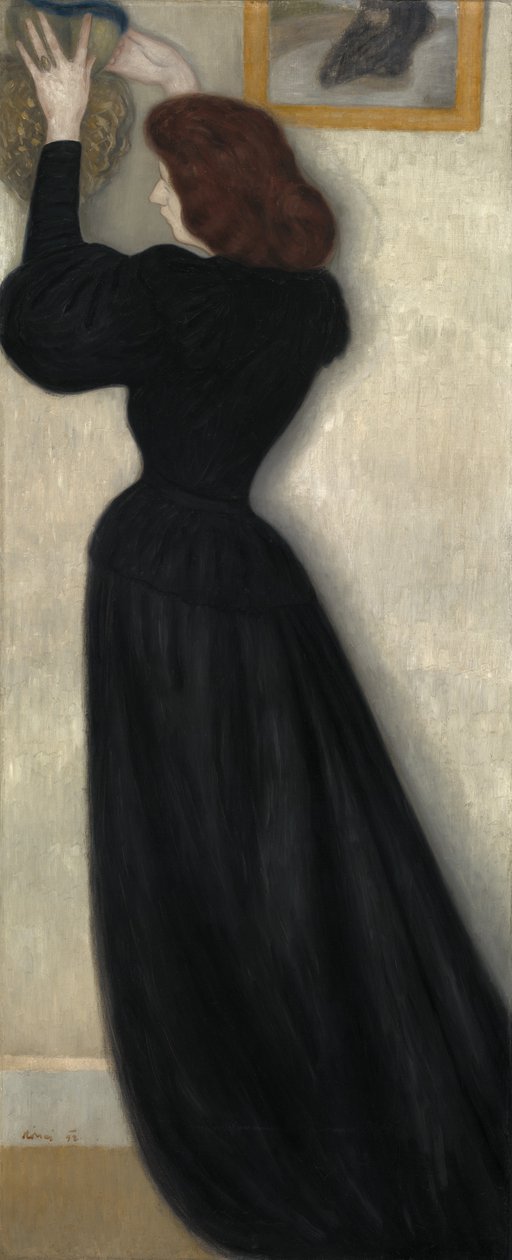 带花瓶的苗条女人，1894年 作者 约瑟夫·里普尔·罗奈