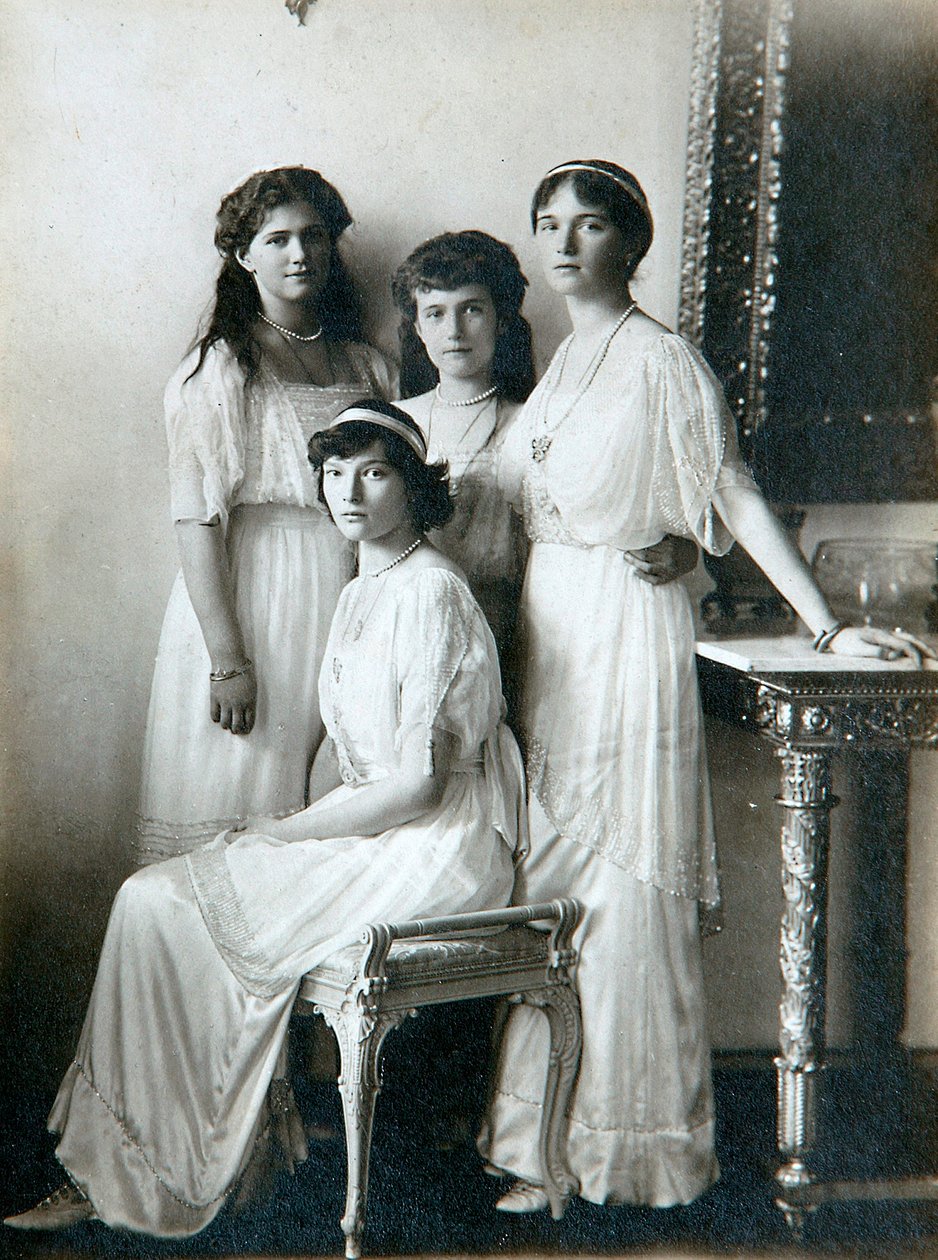 1910年代俄罗斯沙皇尼古拉二世的四个女儿 作者 K·冯·哈恩