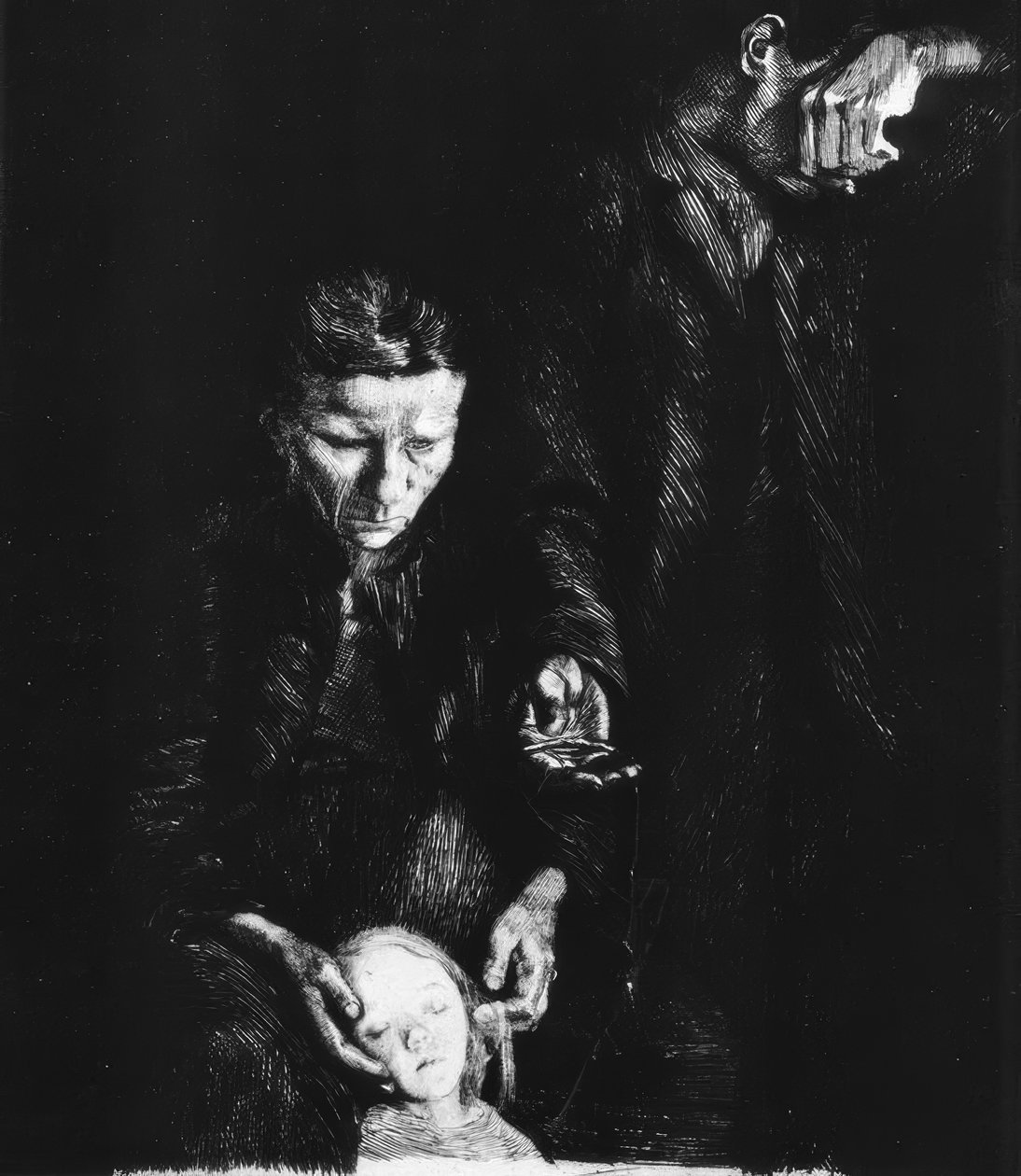 K.Kollwitz，被击碎 作者 凯特·珂勒惠支