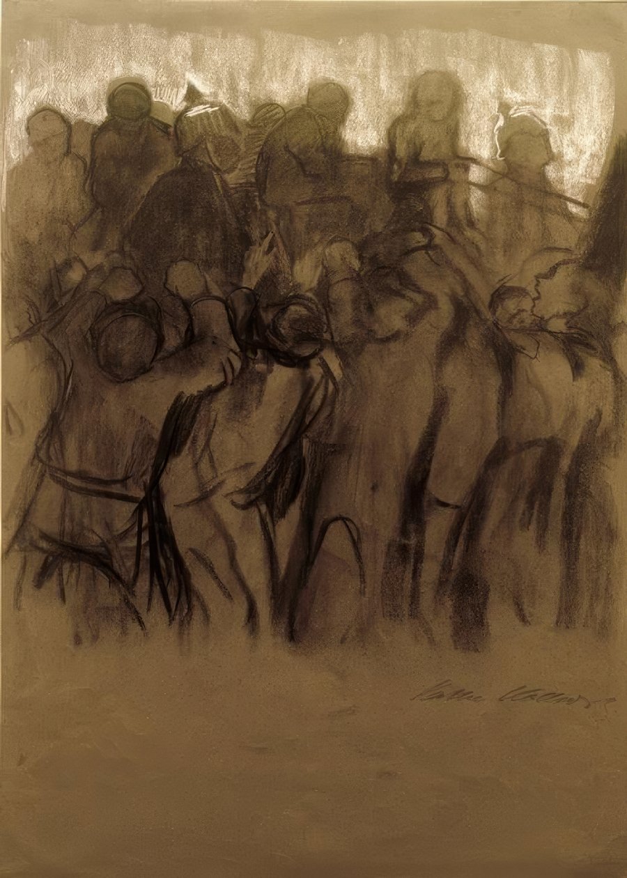 科尔维茨（K.Kollwitz），突袭（煤矿罢工） 作者 凯特·珂勒惠支