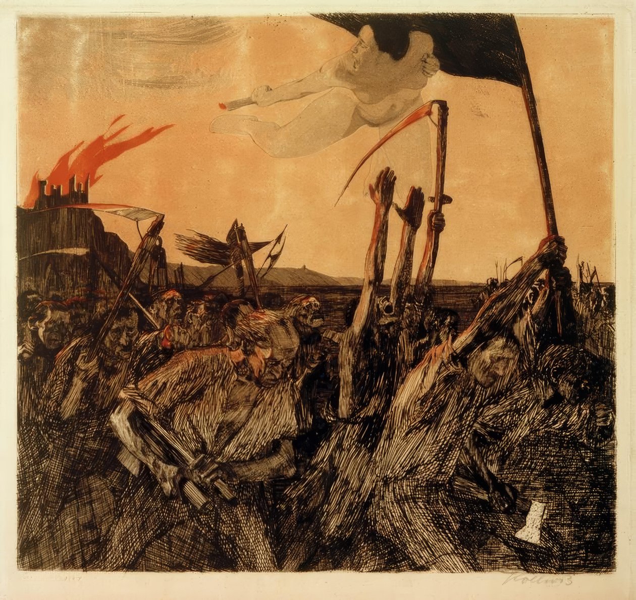 骚乱KätheKollwitz 作者 凯特·珂勒惠支