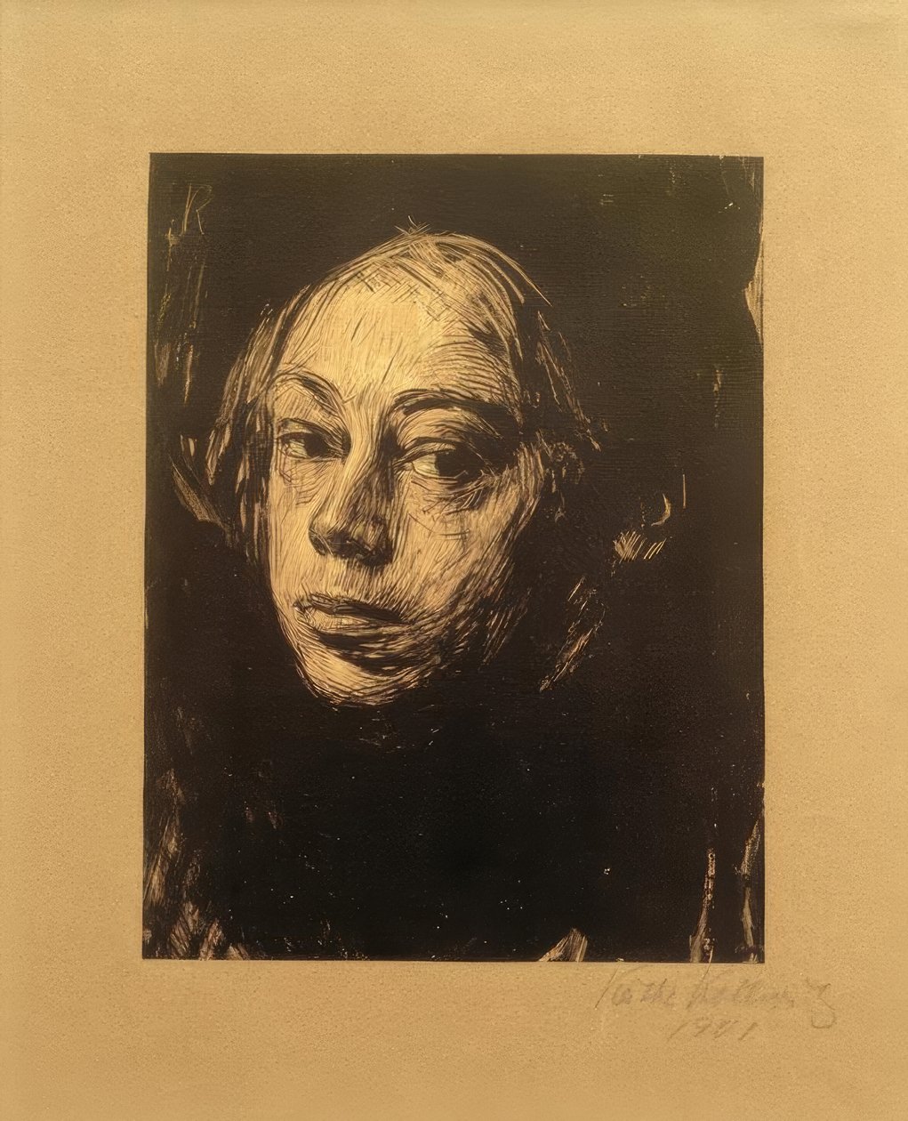 凯斯·柯维兹（KätheKollwitz）-自画像1901 作者 凯特·珂勒惠支
