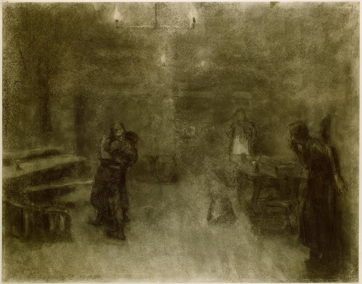 KätheKollwitz，杰明纳尔的场景 作者 凯特·珂勒惠支