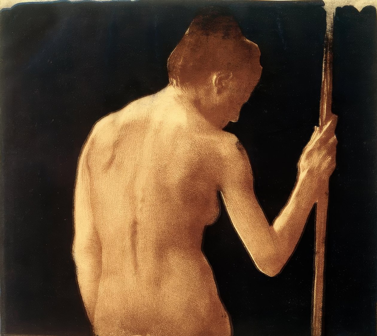 KätheKollwitz，女性后半身法1901 作者 凯特·珂勒惠支