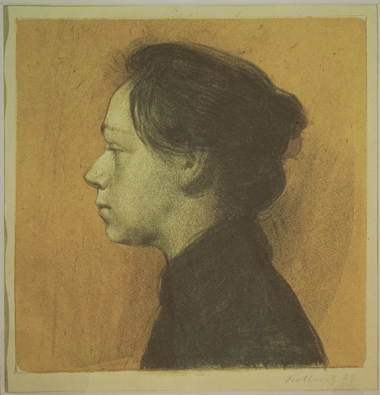 自画像，1899年 作者 凯特·珂勒惠支
