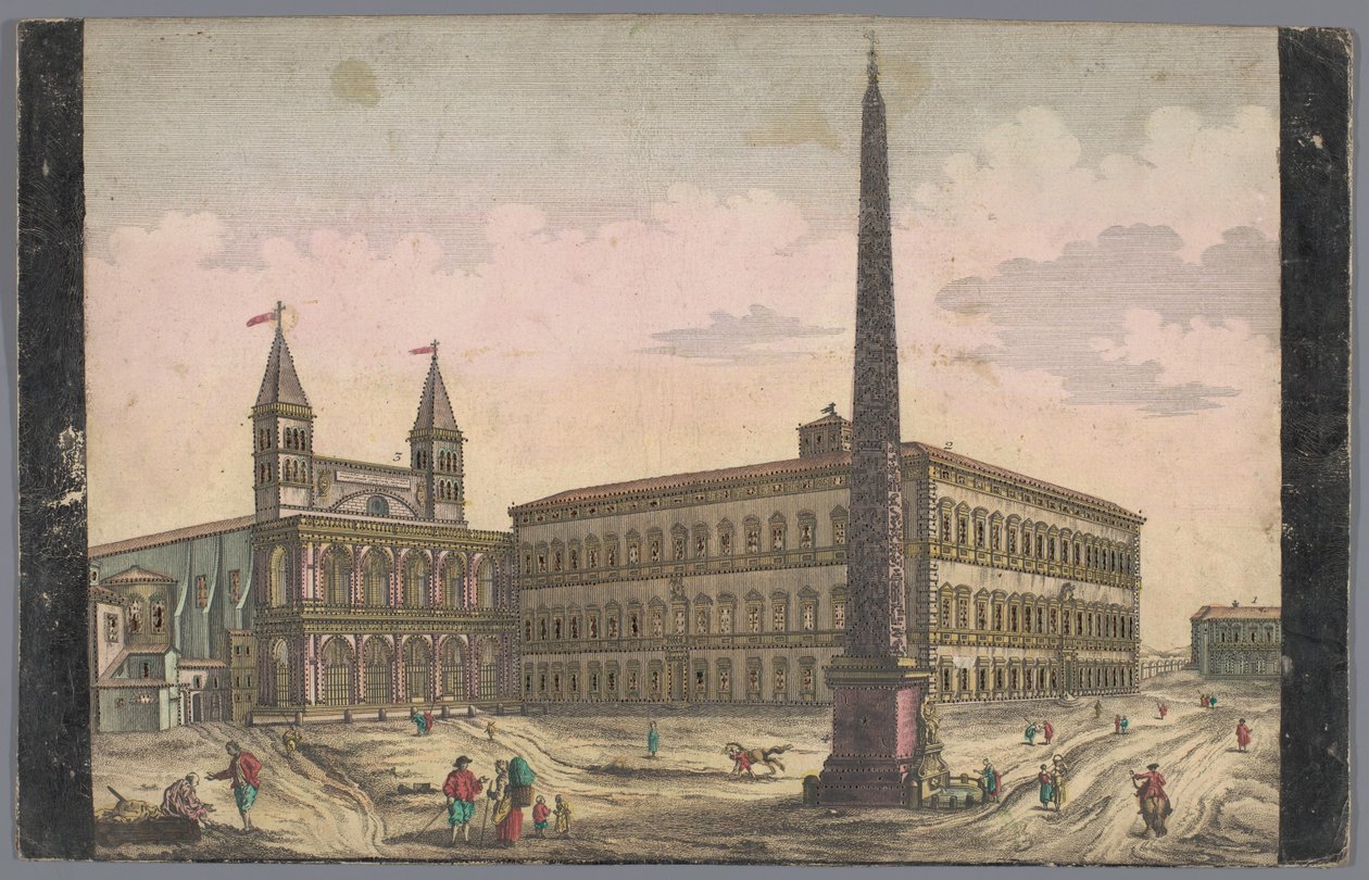 罗马拉特兰圣乔凡尼广场景观
Vuë de la Place de St Lean de Lateran（物名） 作者 帝国方济会学院