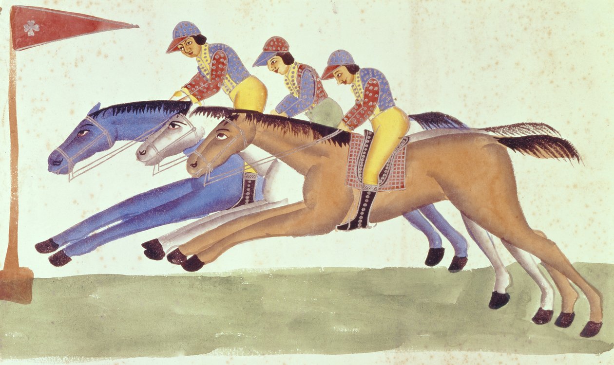 赛马在孟加拉，1830年 作者 卡里格哈特学校