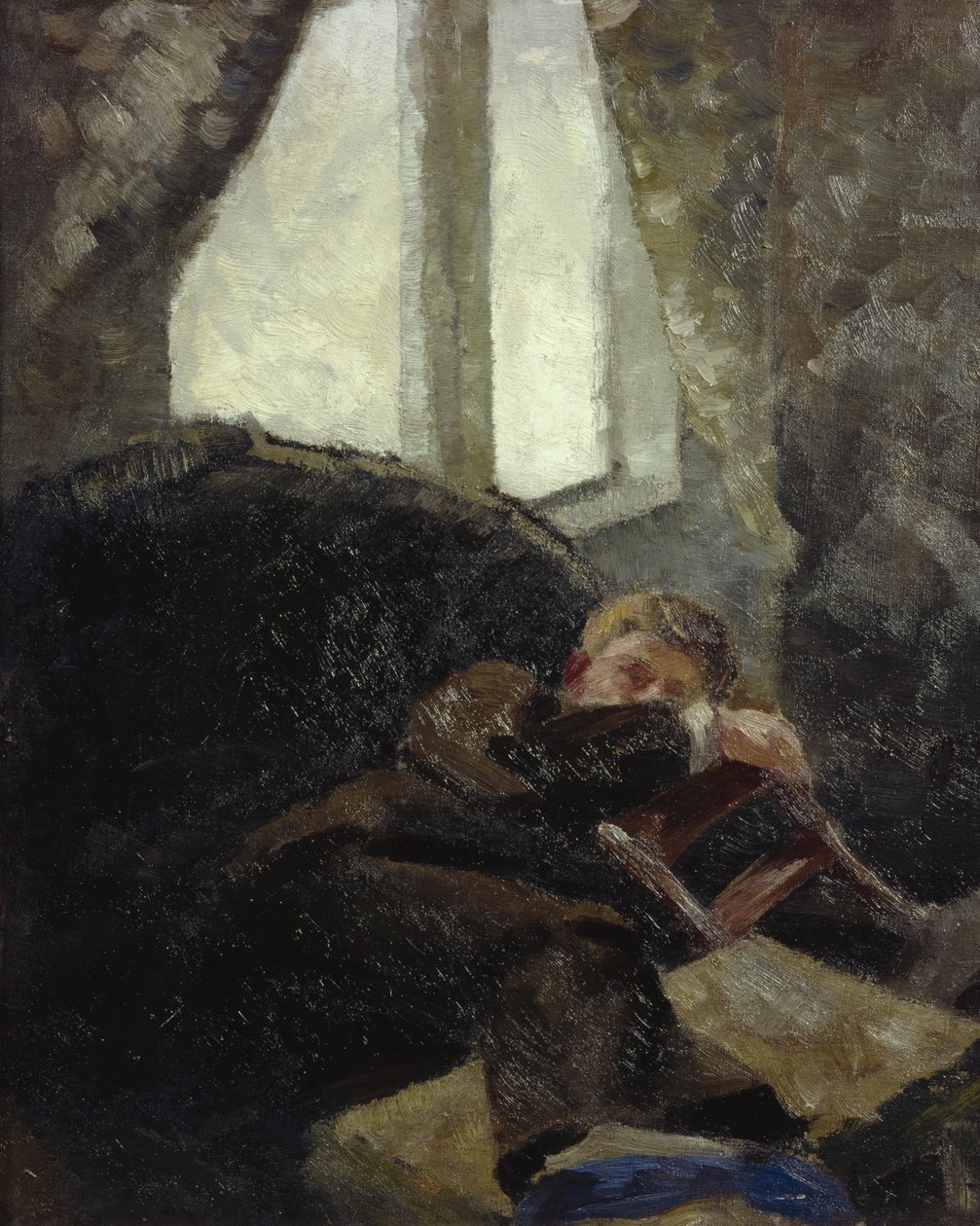 年轻人 - 第二天（宿醉）1884（布面油画） 作者 羽衣甘蓝