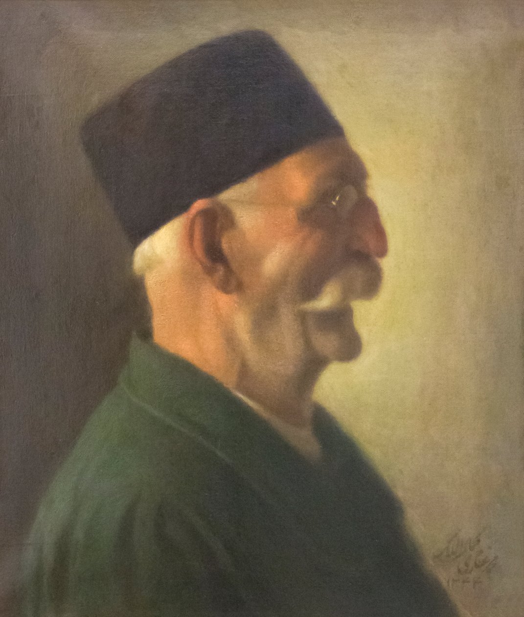 自画像，Kamal-ol-Molk，布面油画，伊朗德黑兰萨达-阿巴德博物馆群美术馆 作者 卡马尔-阿尔-莫尔克