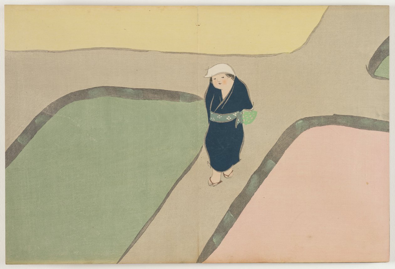 百世之花（桃源草）：春天的田野 (Haru no tanomo) 作者 神坂积家