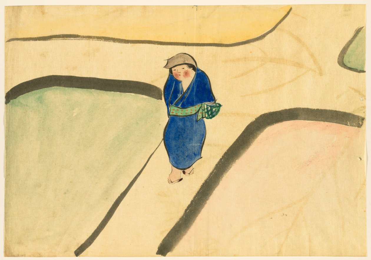 百世之花（桃源草）：春天的田野 (Haru no tanomo) 作者 神坂积家