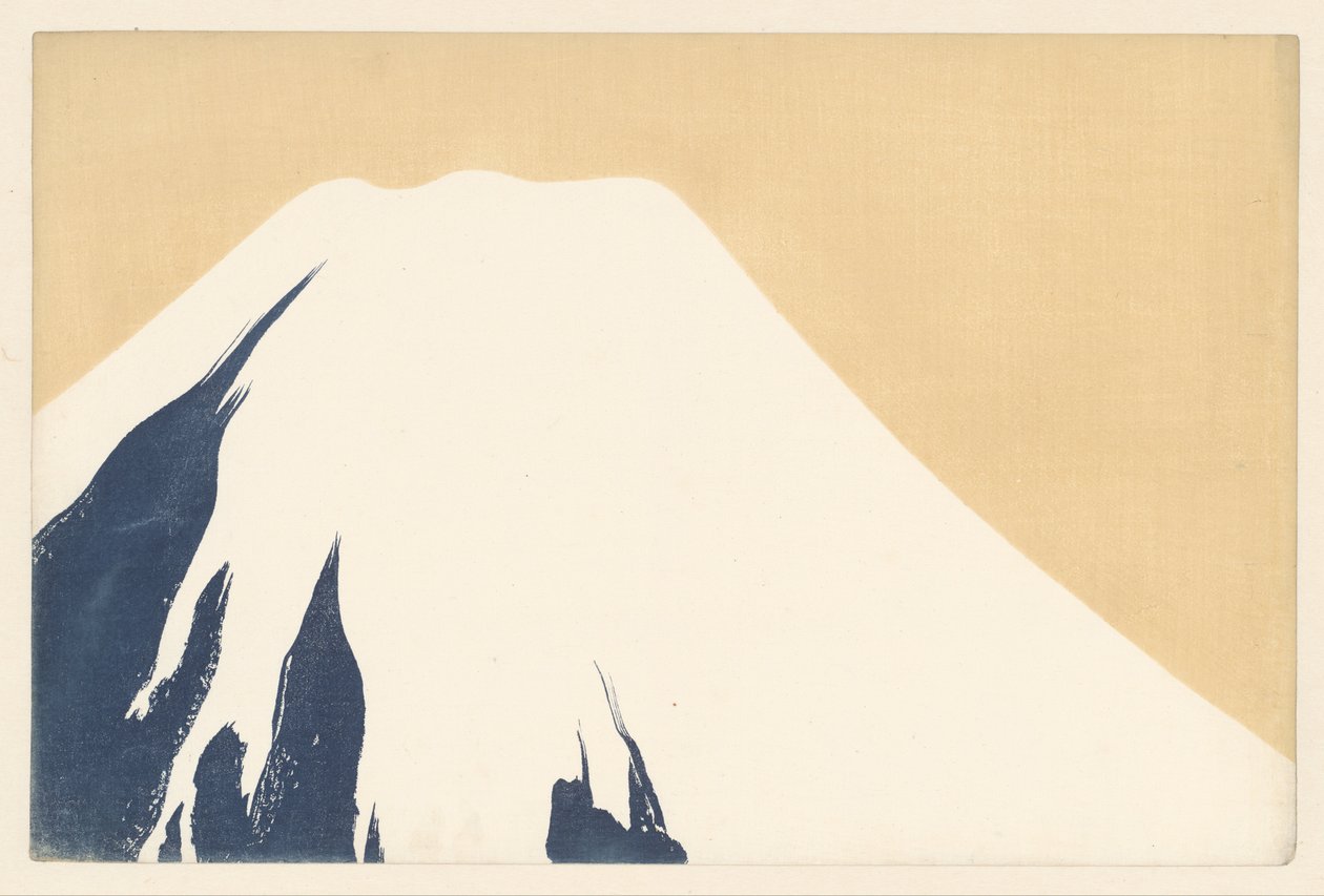 富士山，1909年（木版画） 作者 神坂积家