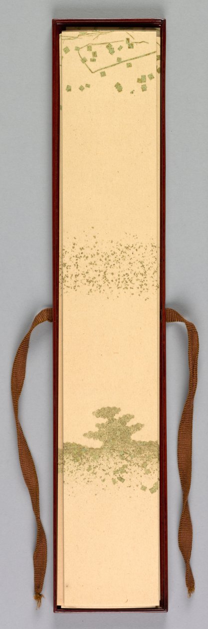 诗歌卡片盒，1868-1912年。 作者 神坂积家