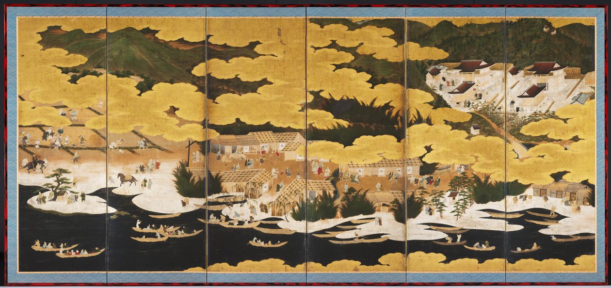 近江的著名景观，1660-90年代。 作者 卡诺A