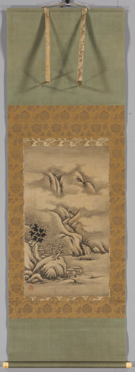 季节性景观：冬季，1500年代中期至后期。 作者 鹿野英纪