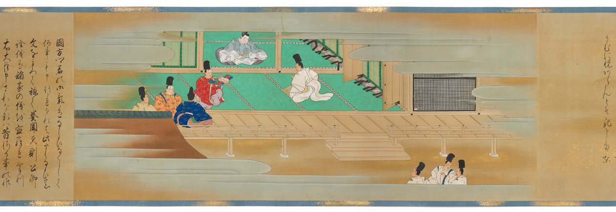 书田斗笠的故事》，江户时代，1700年 作者 鹿野翔