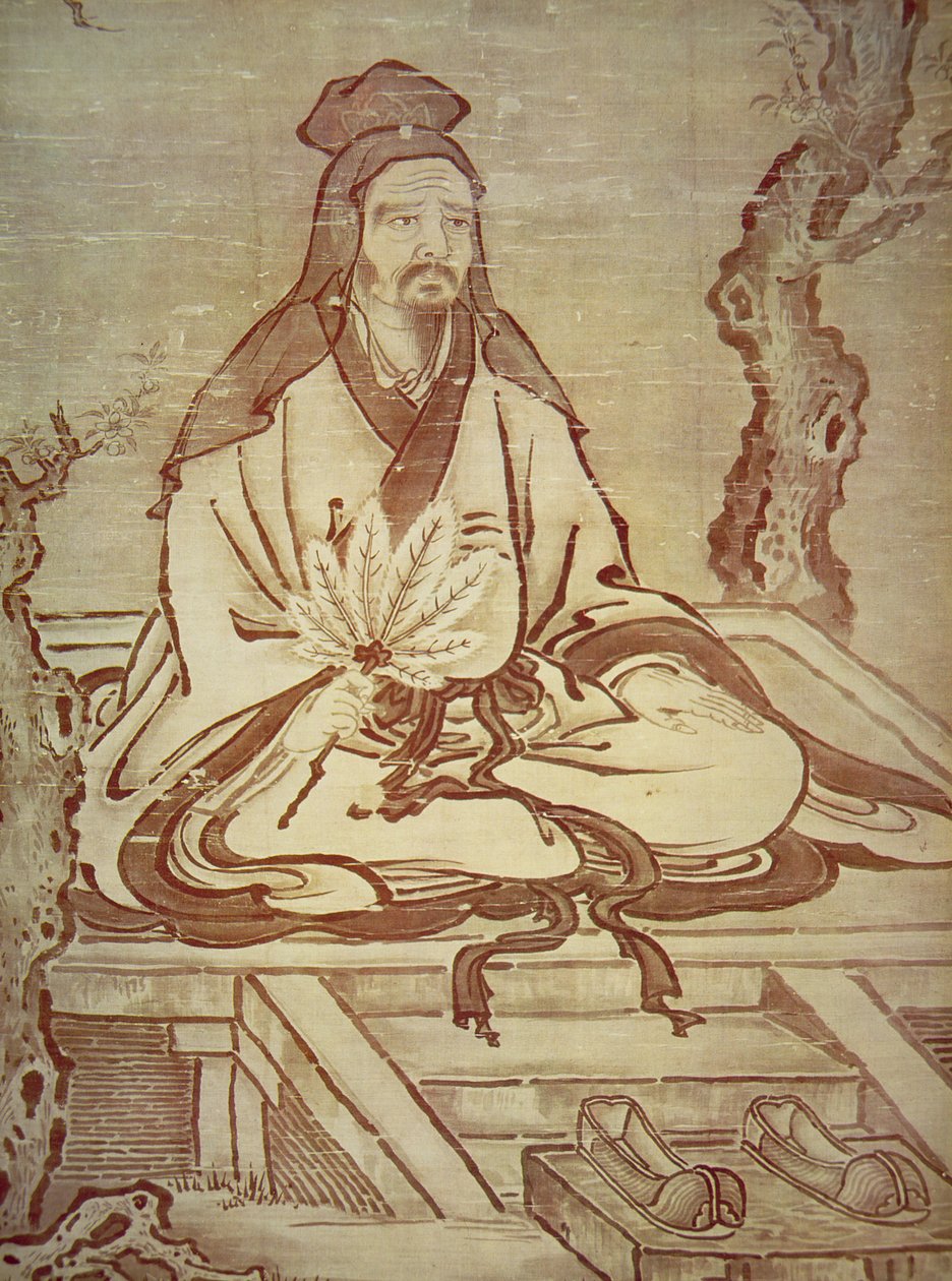 孔子（纸上水墨 作者 鹿野