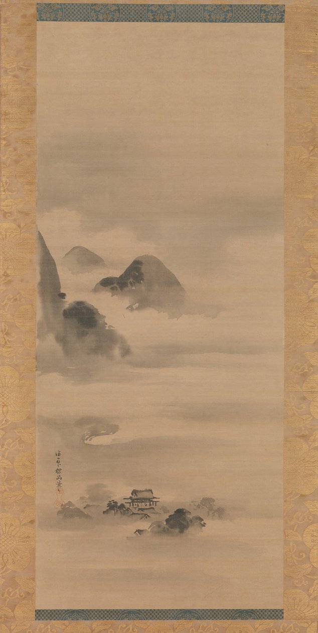 月光下的风景，1662年以后。 作者 鹿野探游