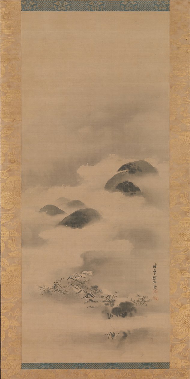 月光下的风景，1662年以后。 作者 鹿野探游