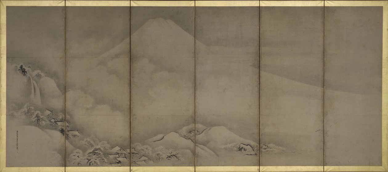 富士山和松原点，屏幕 作者 鹿野
