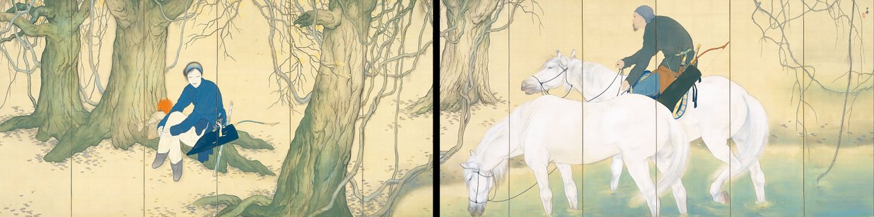 花木兰 作者 桥本关雪