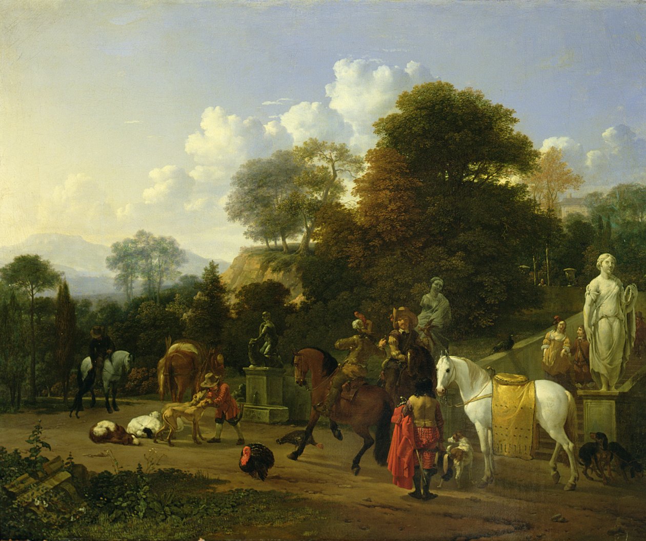 亨特之后，1664年 作者 卡雷尔·杜哈丁（Karel Dujardin）